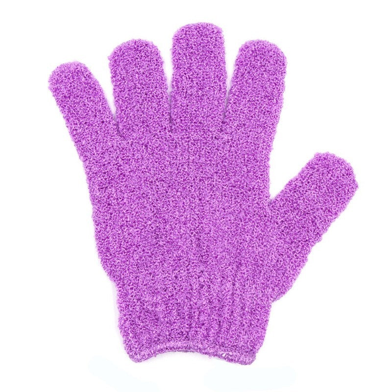 New Exfoliating Bath Glove – Thickened Nylon Shower Scrubbing Towel, Five-Finger Design, Skin-Friendly Body Cleaning Tool
