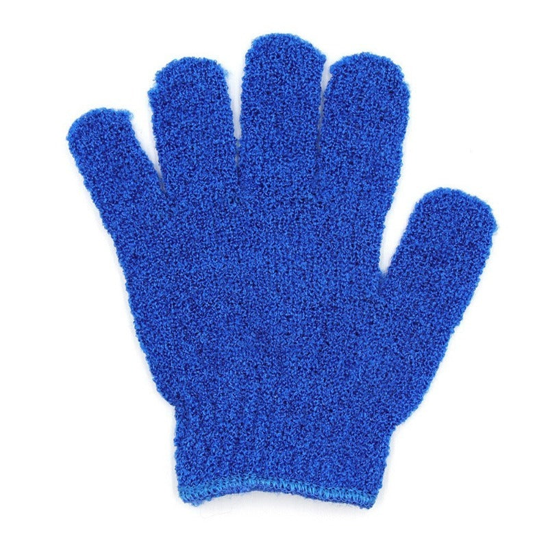 New Exfoliating Bath Glove – Thickened Nylon Shower Scrubbing Towel, Five-Finger Design, Skin-Friendly Body Cleaning Tool