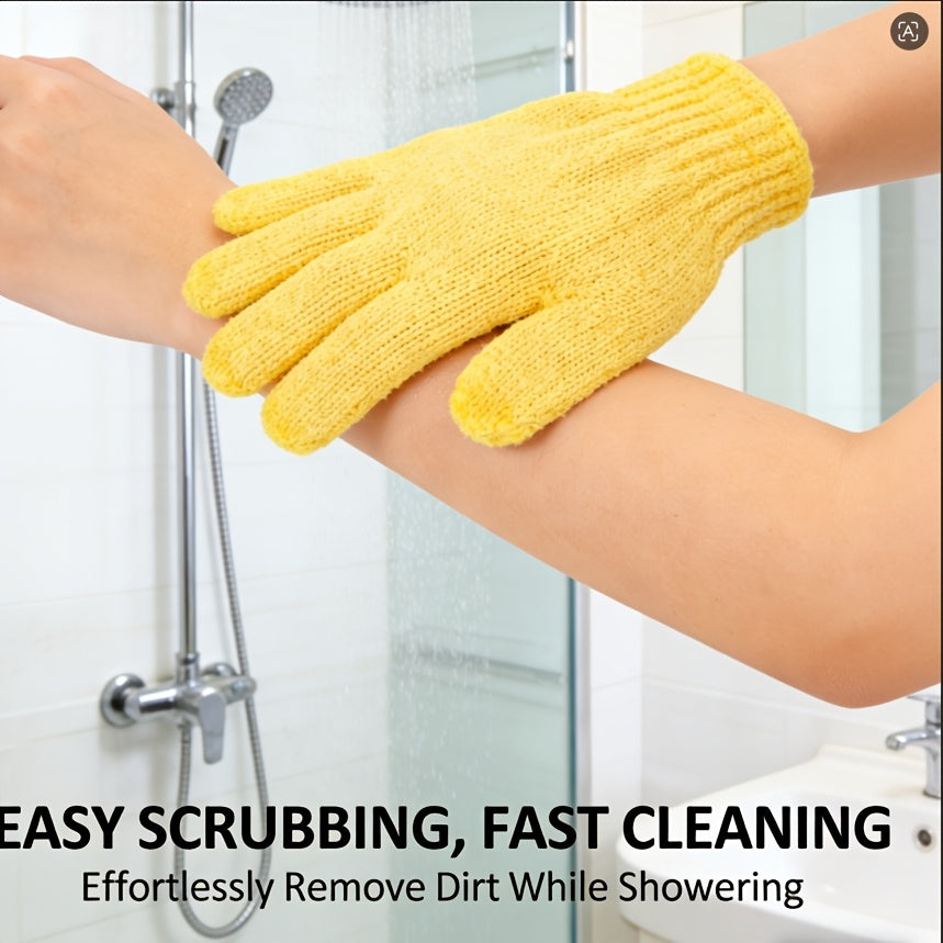 20/10pcs Shower Gloves, 100% Nylon Double-sided Exfoliating Gloves, Suitable for Beauty, Hydrotherapy, Massage, Skin, Shower, Body Scrub, Shower Accessories, And Also A Good Gift for Family Members. The Color Is Random