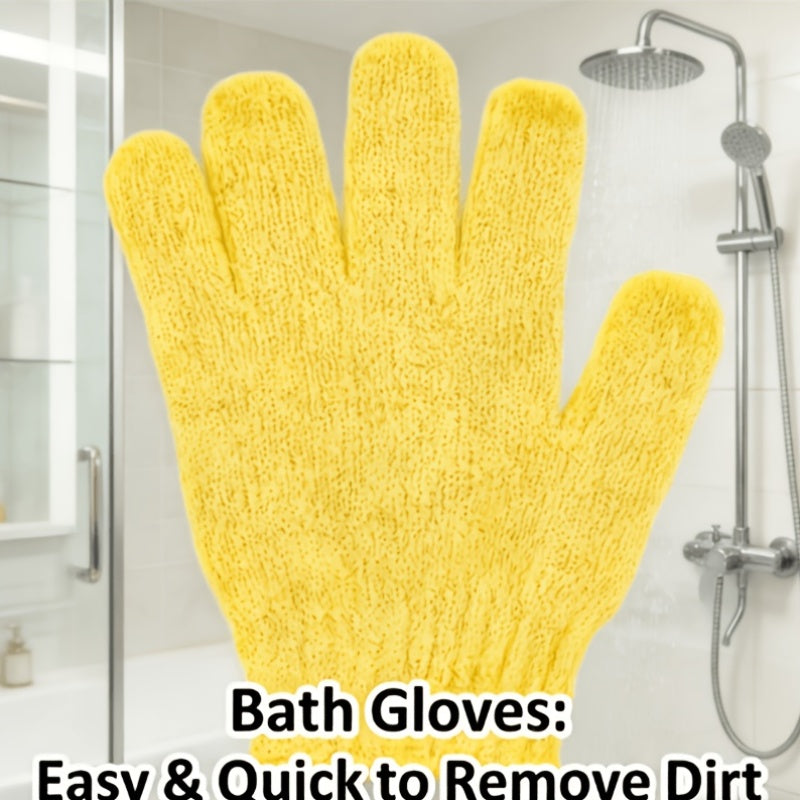 20/10pcs Shower Gloves, 100% Nylon Double-sided Exfoliating Gloves, Suitable for Beauty, Hydrotherapy, Massage, Skin, Shower, Body Scrub, Shower Accessories, And Also A Good Gift for Family Members. The Color Is Random