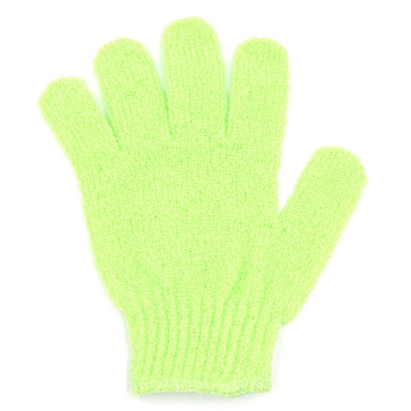 New Exfoliating Bath Glove – Thickened Nylon Shower Scrubbing Towel, Five-Finger Design, Skin-Friendly Body Cleaning Tool