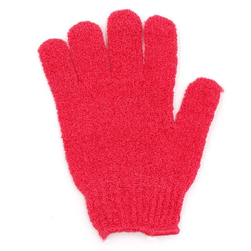 New Exfoliating Bath Glove – Thickened Nylon Shower Scrubbing Towel, Five-Finger Design, Skin-Friendly Body Cleaning Tool