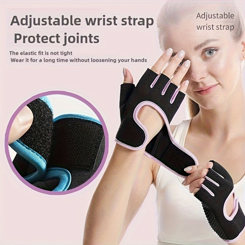 4pcs Fitness Gloves, Weightlifting Fingerless Gloves, Lightweight Breathable Gym Gloves, 2 Pairs Training Weightlifting Sports Gloves, Breathable Half-Finger, Universal for Yoga & Equipment Training, Anti-Blister + Anti-Slip Breathable Half-Finger,