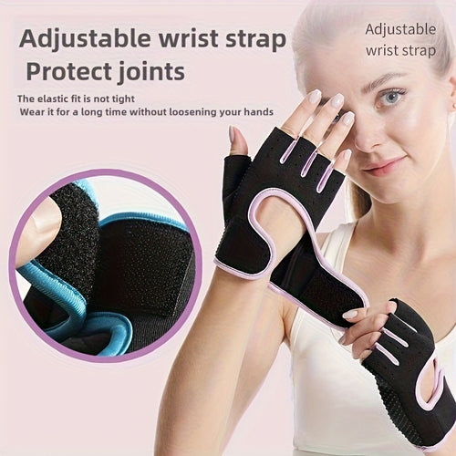 4pcs Fitness Gloves, Weightlifting Fingerless Gloves, Lightweight Breathable Gym Gloves, 2 Pairs Training Weightlifting Sports Gloves, Breathable Half-Finger, Universal for Yoga & Equipment Training, Anti-Blister + Anti-Slip Breathable Half-Finger,