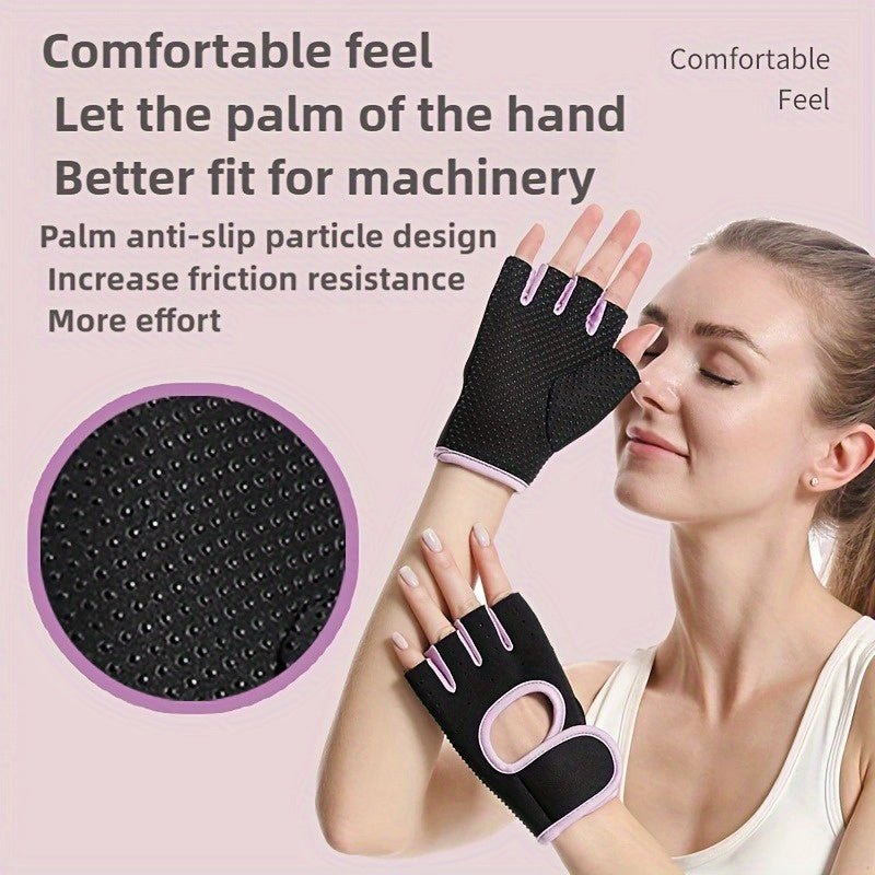4pcs Fitness Gloves, Weightlifting Fingerless Gloves, Lightweight Breathable Gym Gloves, 2 Pairs Training Weightlifting Sports Gloves, Breathable Half-Finger, Universal for Yoga & Equipment Training, Anti-Blister + Anti-Slip Breathable Half-Finger,