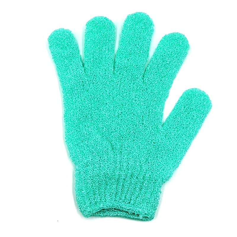 New Exfoliating Bath Glove – Thickened Nylon Shower Scrubbing Towel, Five-Finger Design, Skin-Friendly Body Cleaning Tool